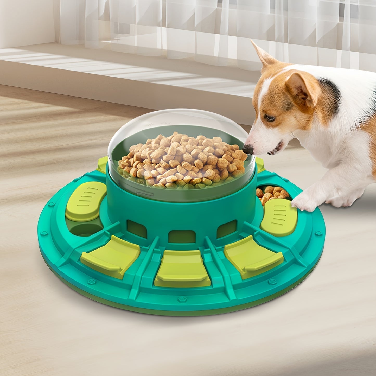 Interactive Dog Puzzle Toy food bowl For IQ Improvement And Slow Feeding Suitable For All Sizes Pets Nutritious Diet-Friendly Non-Electric Plastic Pets Game Pet Products