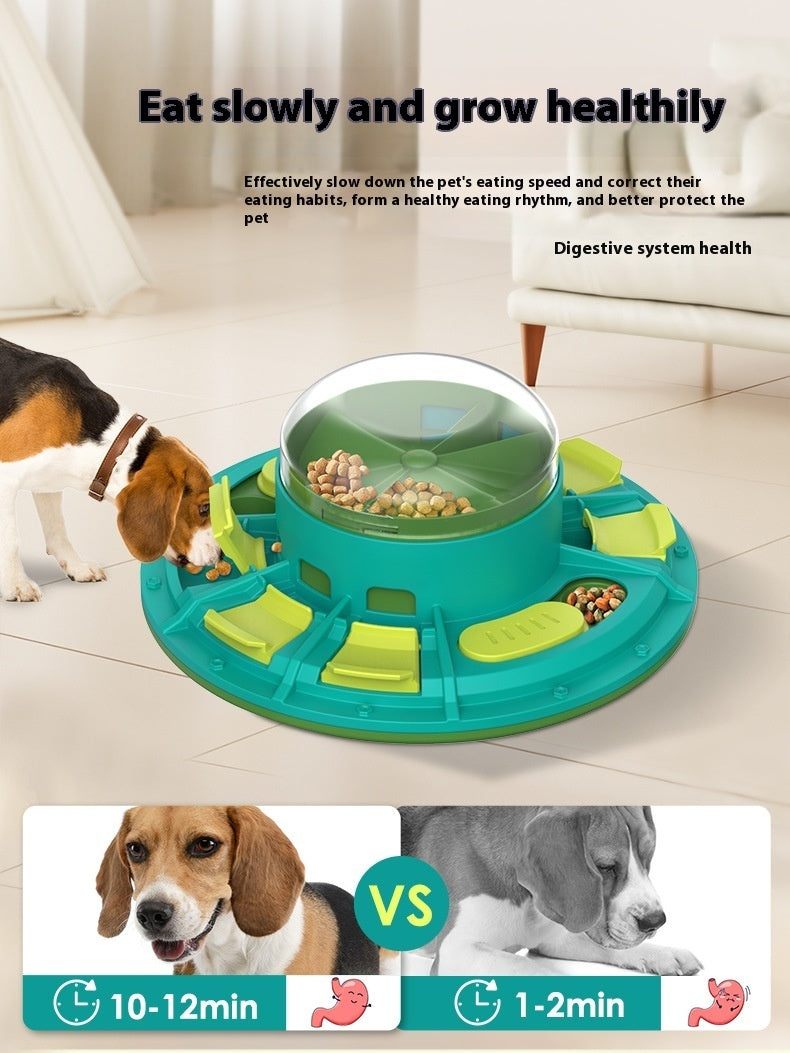 Interactive Dog Puzzle Toy food bowl For IQ Improvement And Slow Feeding Suitable For All Sizes Pets Nutritious Diet-Friendly Non-Electric Plastic Pets Game Pet Products
