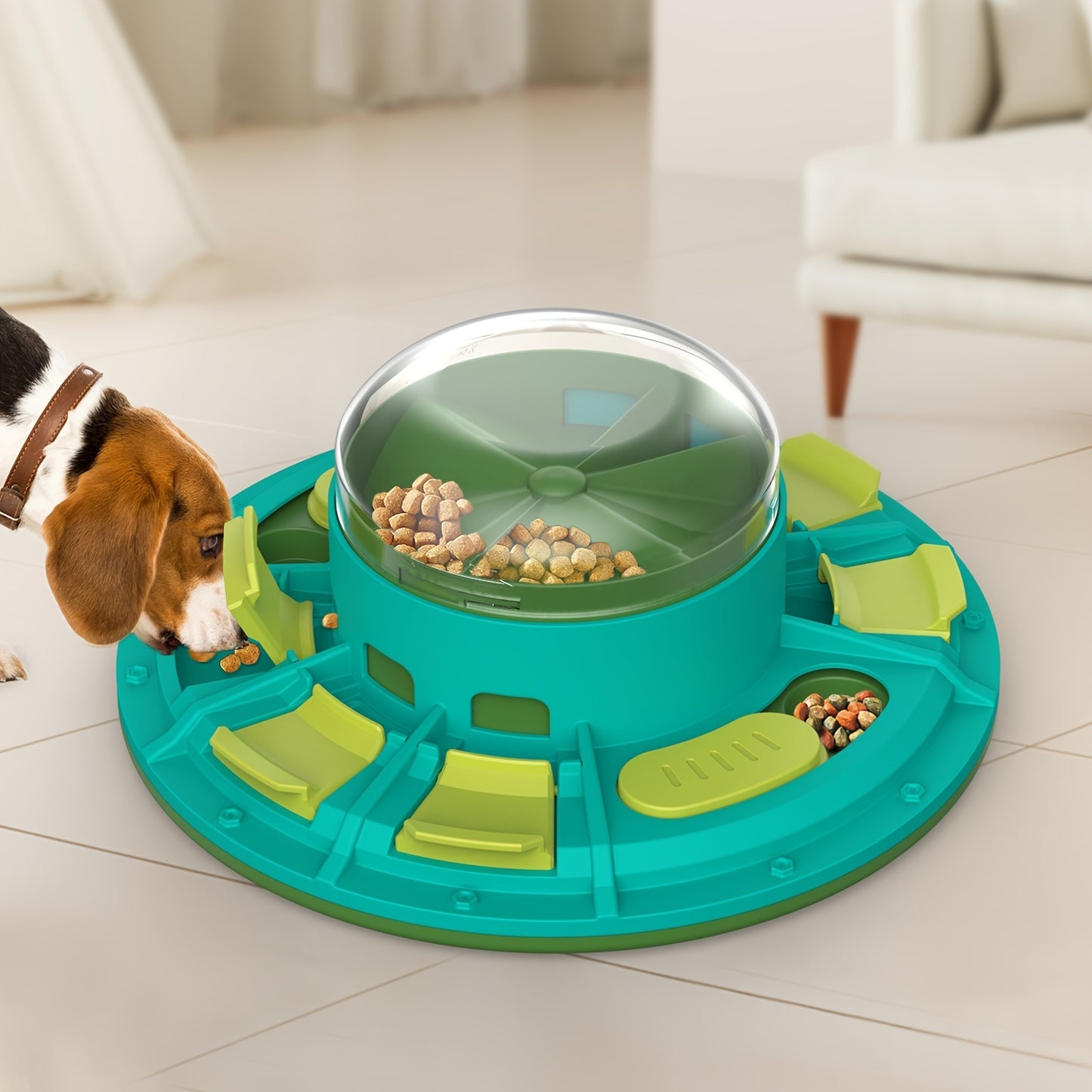 Interactive Dog Puzzle Toy food bowl For IQ Improvement And Slow Feeding Suitable For All Sizes Pets Nutritious Diet-Friendly Non-Electric Plastic Pets Game Pet Products