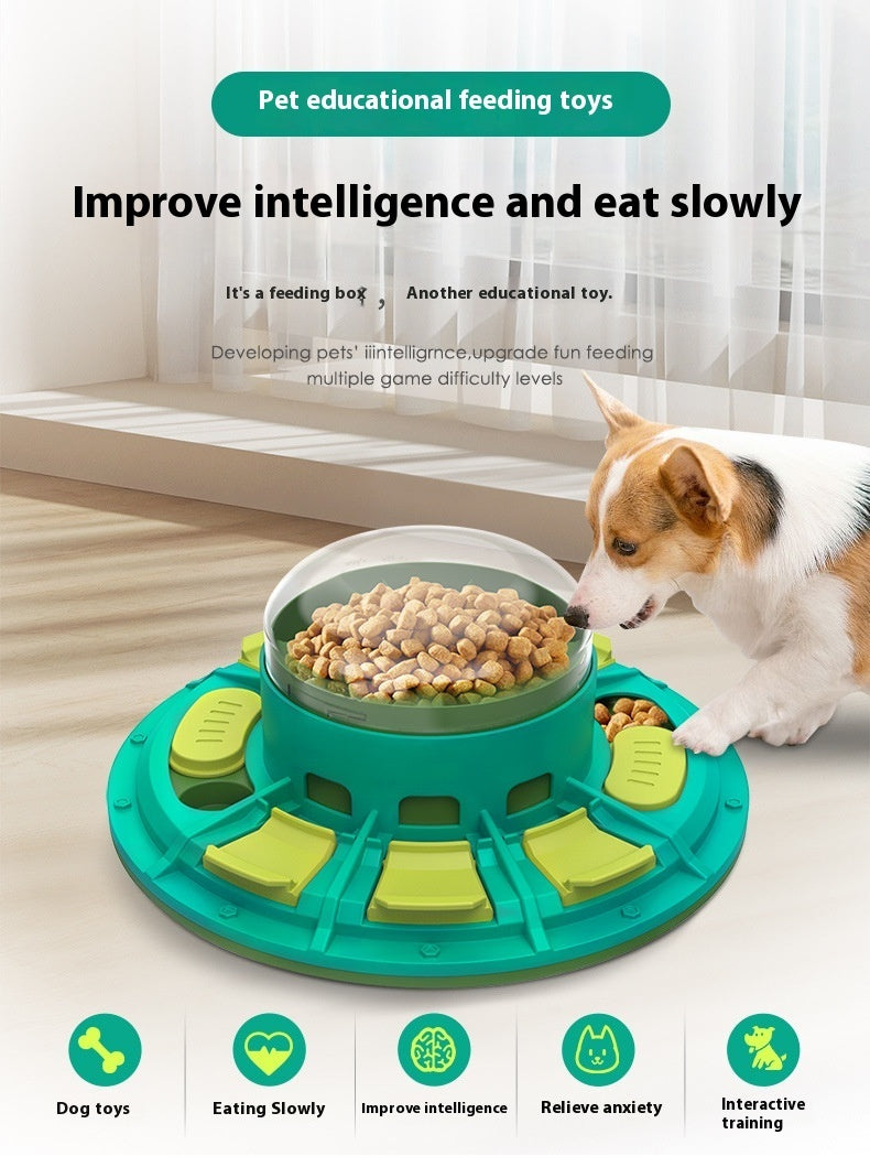 Interactive Dog Puzzle Toy food bowl For IQ Improvement And Slow Feeding Suitable For All Sizes Pets Nutritious Diet-Friendly Non-Electric Plastic Pets Game Pet Products