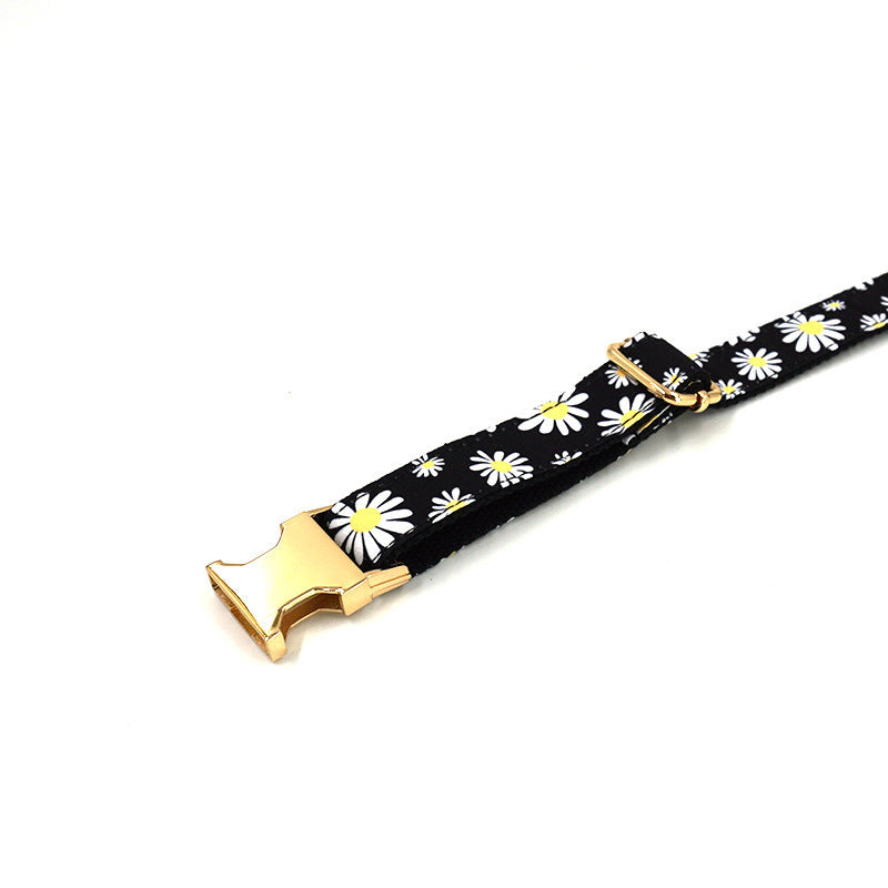 Daisy Dog Collar Pet Anti-lost Zinc Alloy