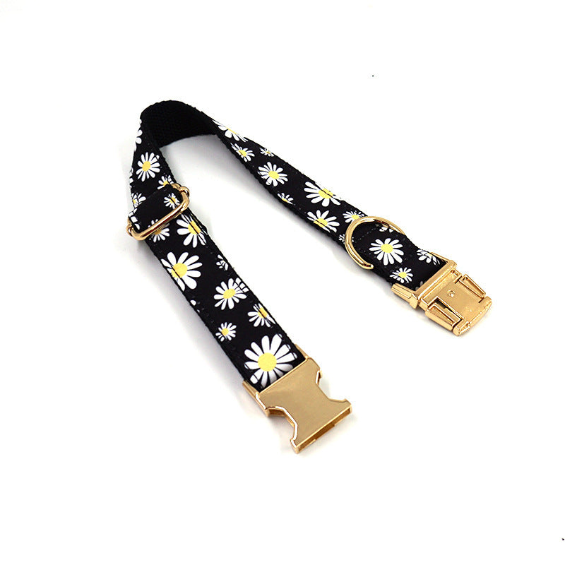 Daisy Dog Collar Pet Anti-lost Zinc Alloy