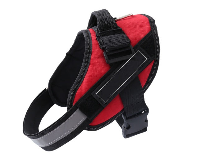 Adjustable Pet Harness For Dog Vest ID Custom Patch Outdoor Walking Dog Supplies