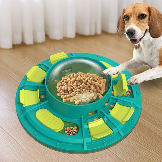 Interactive Dog Puzzle Toy food bowl For IQ Improvement And Slow Feeding Suitable For All Sizes Pets Nutritious Diet-Friendly Non-Electric Plastic Pets Game Pet Products