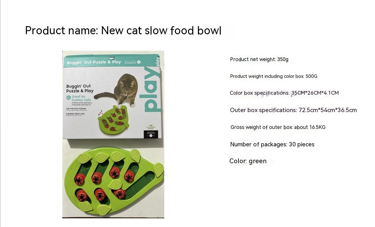 Christmas Pet Bowl Cat Slow Feeding